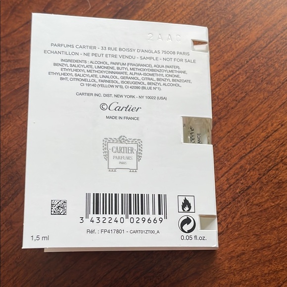 Cartier Baiser Volé Eau de Toilette 1.5ml - Picture 2 of 3